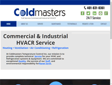 Tablet Screenshot of coldmasters.com